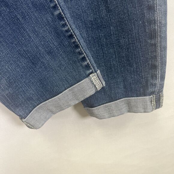 AG Adriano Goldschmied Jeans Stilt Roll-Up Cigarette Leg Distressed Blue - Picture 4 of 11